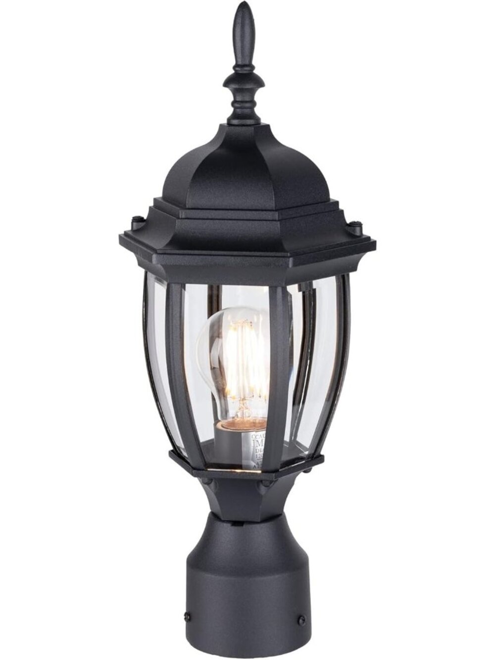 Lit-Path Post Mount Matte Black Finish LT-PL00R-BK Outdoor Wet Location Light